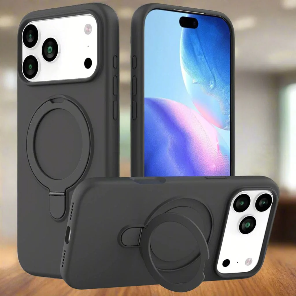 iPhone 17 Pro Max Silicone MagSafe Rear Cover With Ring Stand - Image 7
