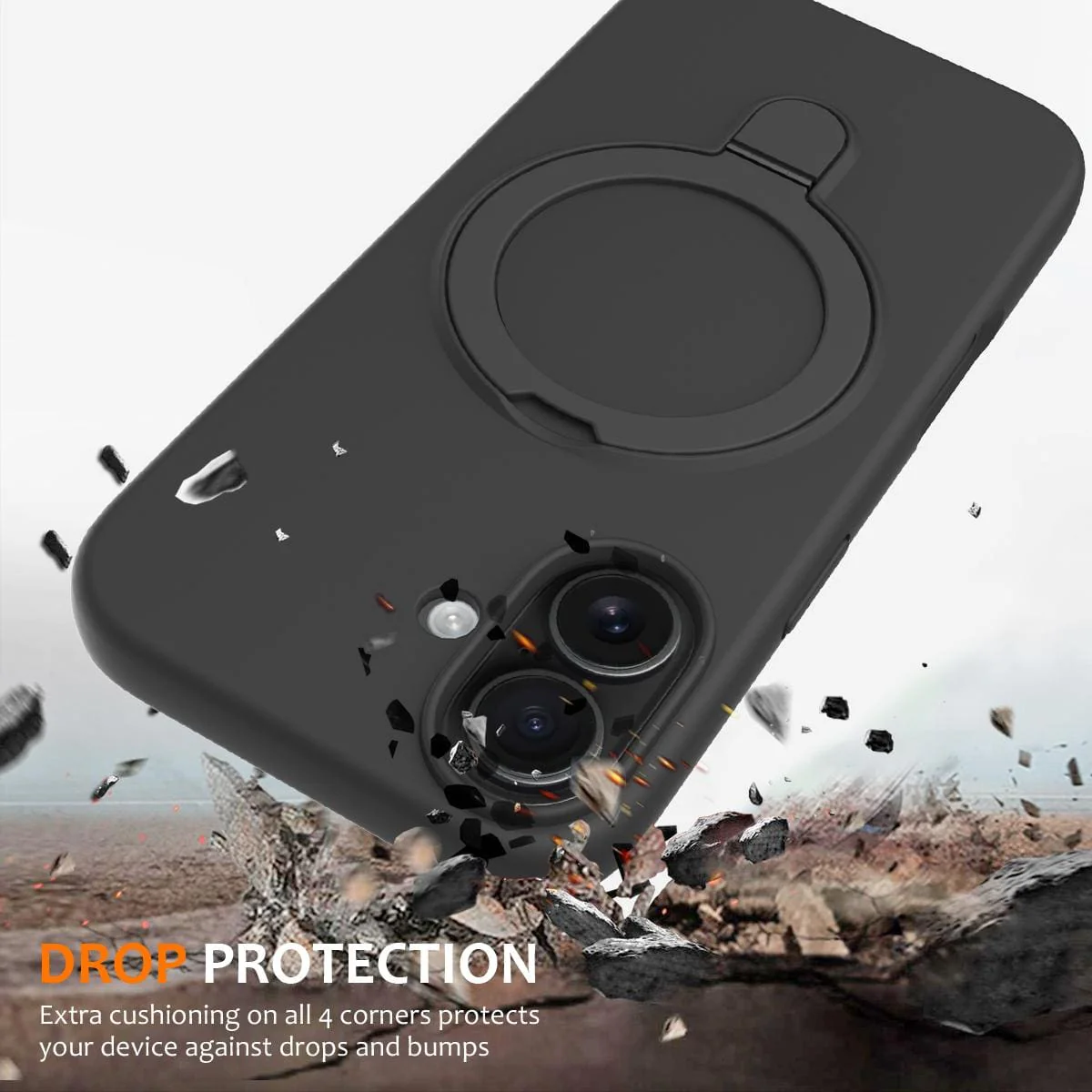 iPhone 17 Silicone MagSafe Rear Cover With Ring Stand - Image 10