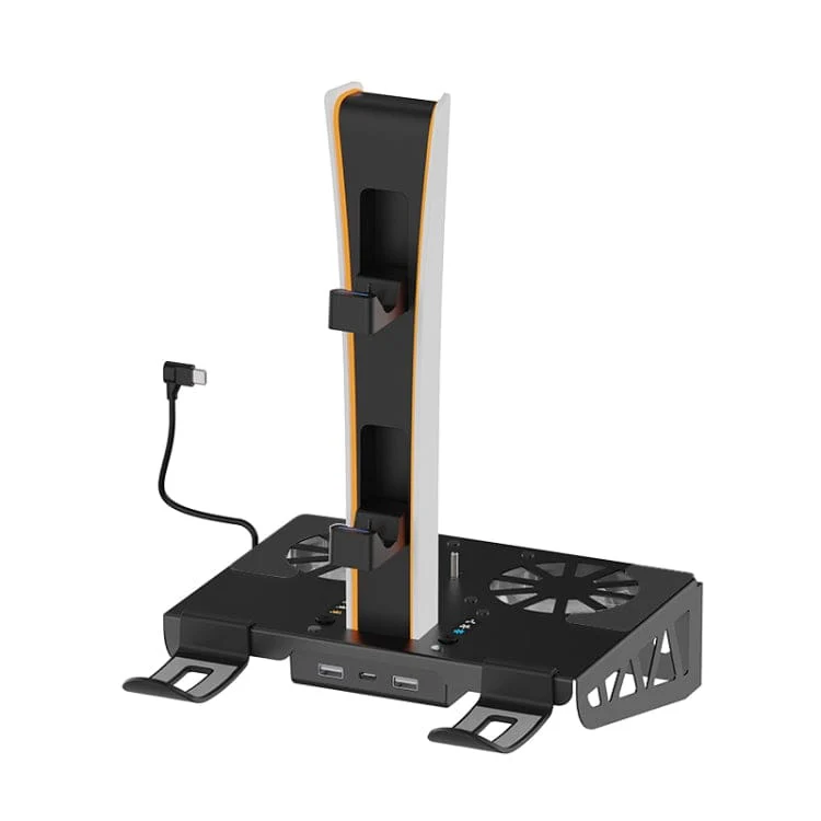 iPlay PS5 Wall Mount Cooling Stand, USB Hub and Controller Charging Station - Image 9