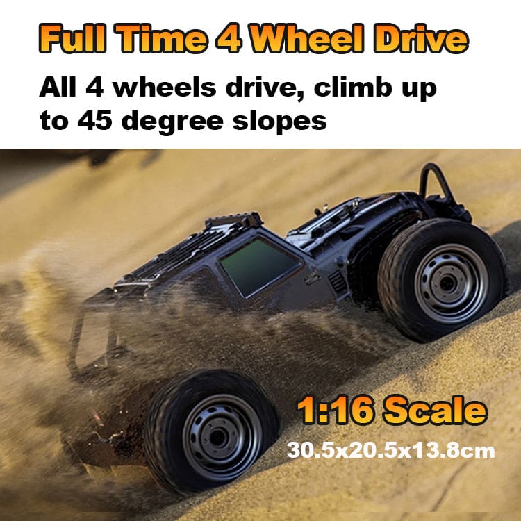 JJRC RC Q132C 4WD Off Roader, Up to 38km/h, 390 Brushless Motor, Metal parts, LED Lights - Image 5