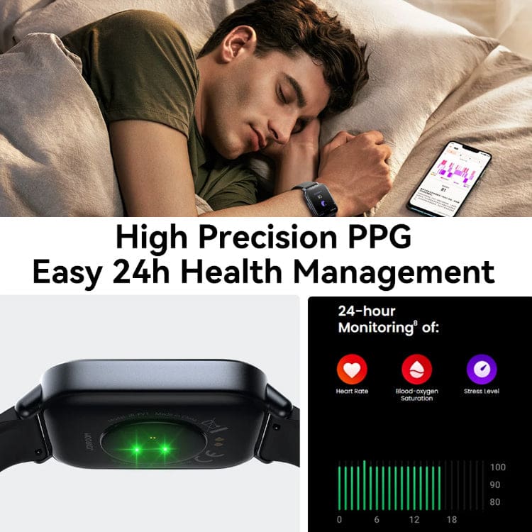 Joyroom JR-FT3S Smart Watch, 1.96" Display, Wireless Phone Calls, 93+ Sports Modes - Image 6