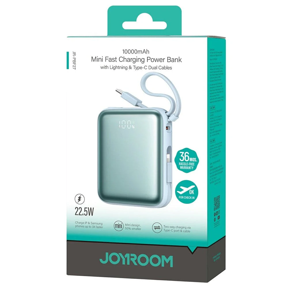 Joyroom JR-PBF27 22.5W 10000mAh Power Bank with Built-In Dual Cables - Image 13