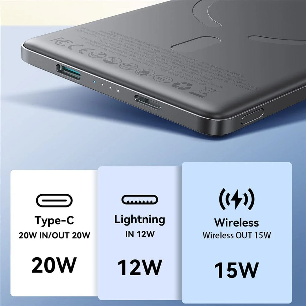 Joyroom JR-PBM08 20W 5000mAh Ultra-Thin Magnetic Wireless Power Bank - Image 7