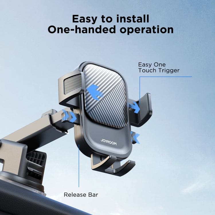 Joyroom OK6 Rotatable Phone Mount | Supports Large Phones Up to 85mm With | Extendable, Dash Mount - Image 5