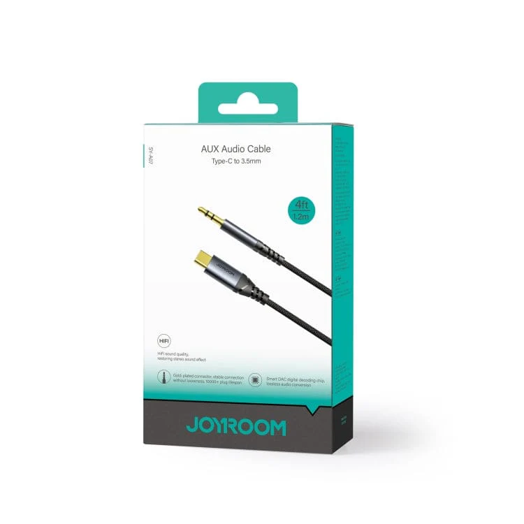 Joyroom SY-A07 Type-C to 3.5mm Audio Cable, 1.2metre with DAC - Image 7