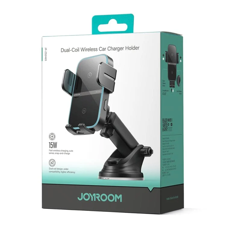Joyroom ZR246S Dash Mount 15W Wireless Charger, Auto Alignment, Dual Coil - Image 9