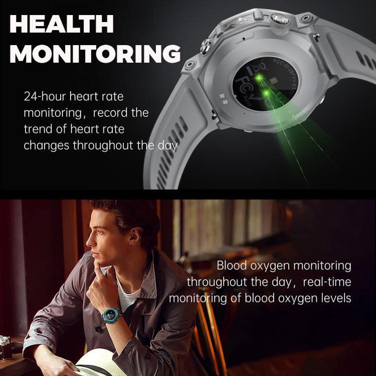 KT85 Rugged Sports Smart Watch | 1.43" AMOLED | 525mAh Battery | BT Calling | 5ATM Rated - Image 11