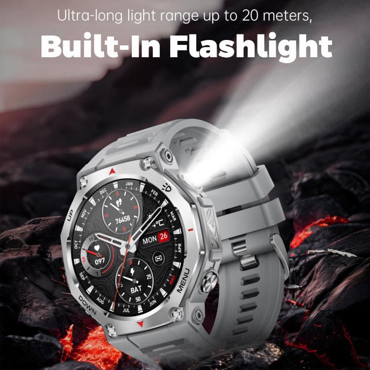 KT85 Rugged Sports Smart Watch | 1.43" AMOLED | 525mAh Battery | BT Calling | 5ATM Rated - Image 2