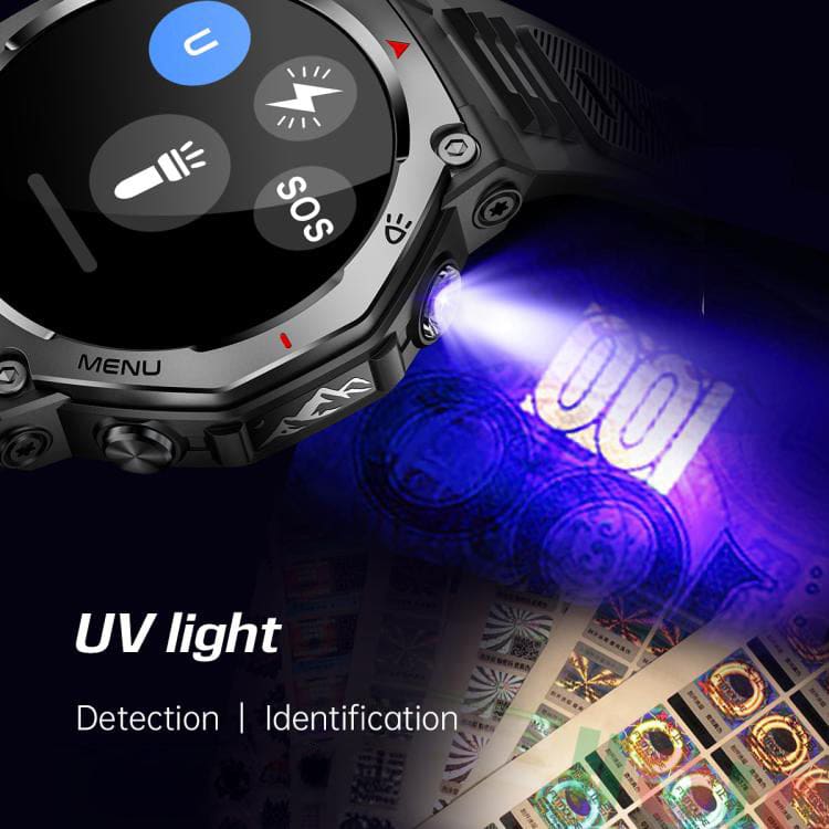 KT85 Rugged Sports Smart Watch | 1.43" AMOLED | 525mAh Battery | BT Calling | 5ATM Rated - Image 3