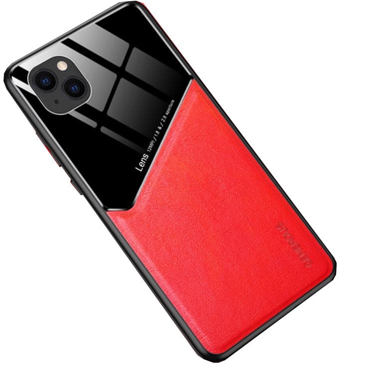 Apple iPhone 13 Mini Leather and Glass Shockproof Cover