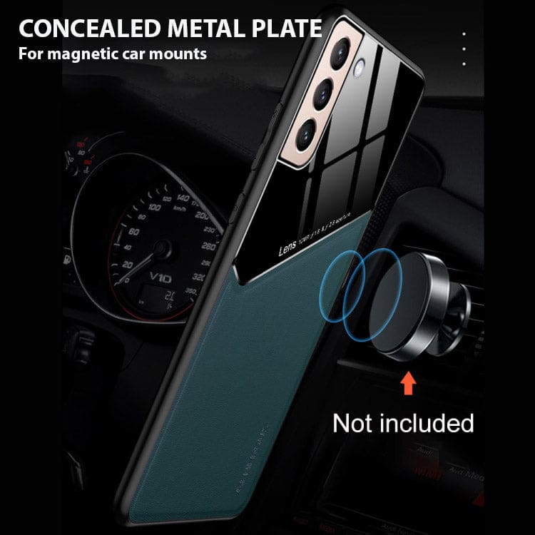 Samsung Galaxy S22+ Leather and Glass Shockproof Cover - Image 4