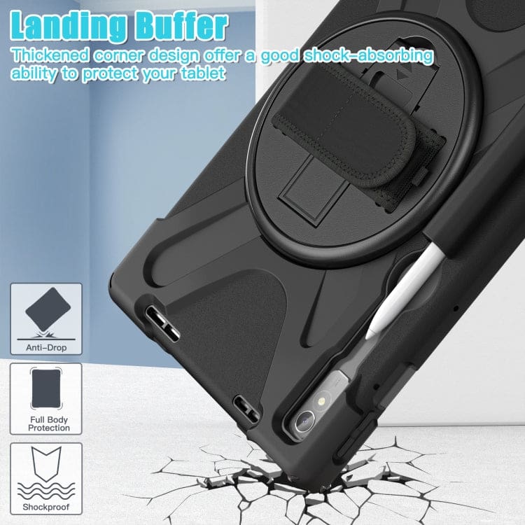 Lenovo Tab P11 Pro Gen 2 Tablet Rugged Cover, Rotating Hand Strap and Stand - Image 6