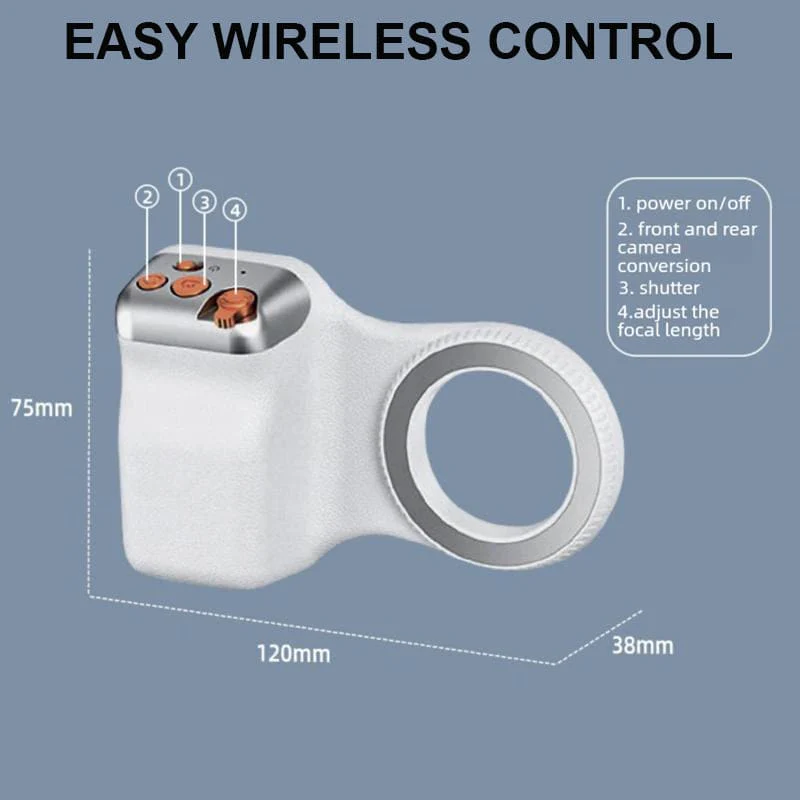 Magnetic Phone Camera Handle with Wireless Camera Remote Control - Image 5