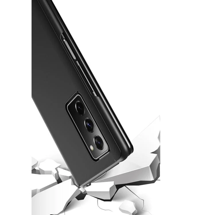 Samsung Galaxy Z Fold 2 Mirror Semi-Transparent Flip Front Rigid Cover - Image 4