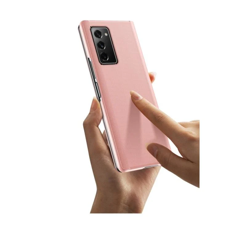 Samsung Galaxy Z Fold 2 Mirror Semi-Transparent Flip Front Rigid Cover - Image 7