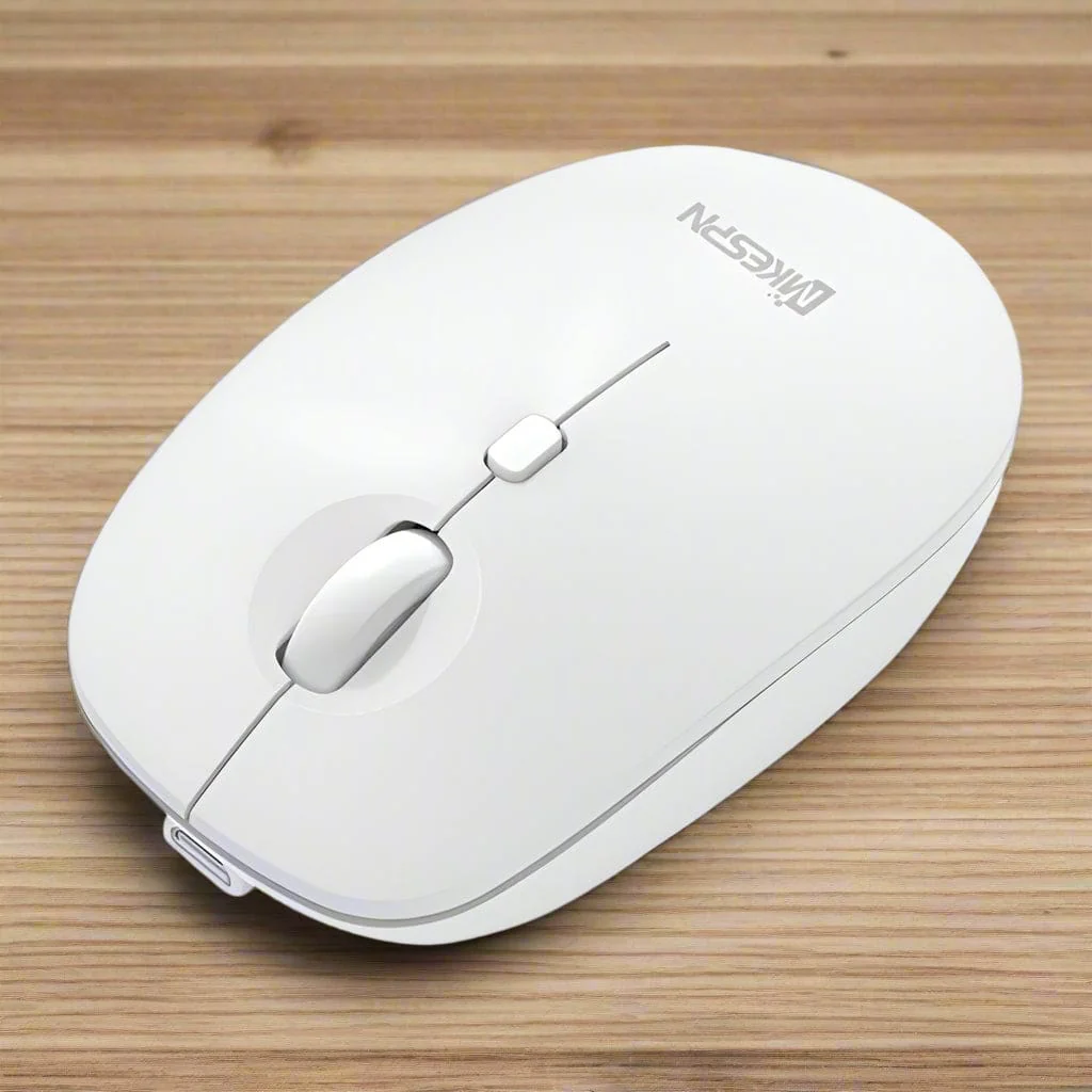 MKESPN Tri-Mode Bluetooth/RF Wireless Optical Mouse, USB 2.4G RF Dongle or Bluetooth 3/5.2 Connection - Image 7
