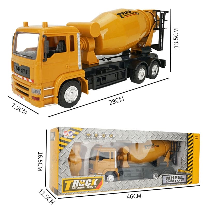 MoFun 3825 RC Mixer Truck, 3.7V 800mAh Battery, 2.4G RC - Image 6