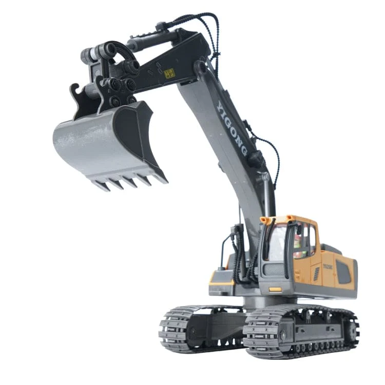 MoFun 258 RC Excavator, Engine Sounds, All-Terrain Caterpillar tracks, Independent Steering, Boom lights - Image 3