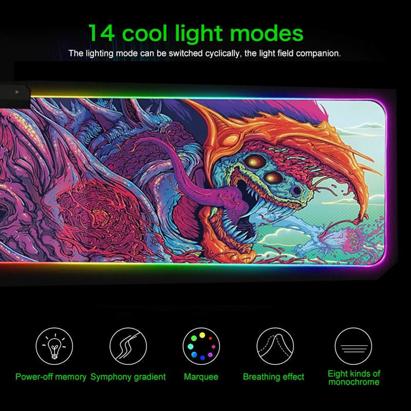 Monster LED Edge-Lit LED 900x300mm Desktop and Mouse Pad - Image 2