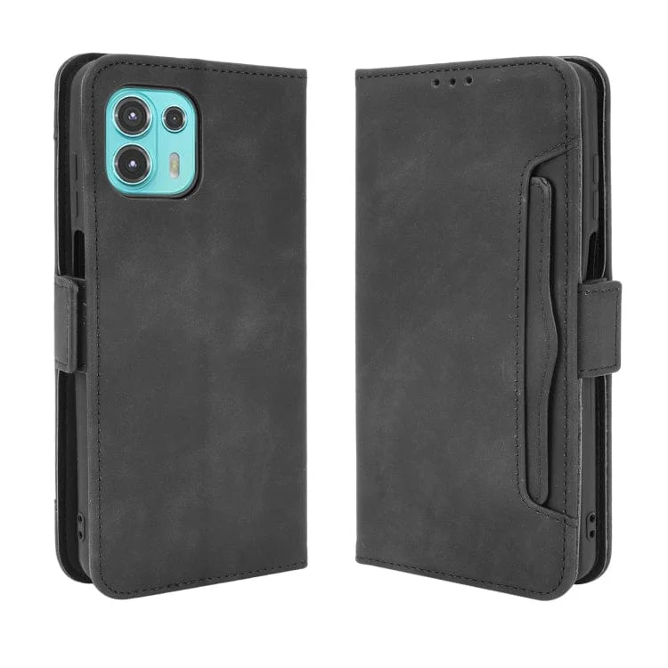 Motorola Edge 20 Lite - Flip Wallet Cover with Removable Front Card Wallet, Card Slots - Image 2