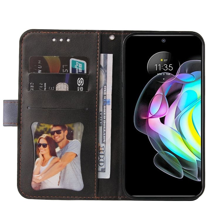 Motorola Edge 20 - Splash Flip Phone Cover/Wallet with Card Slots, Magnetic Flap, Dual Colour - Image 5