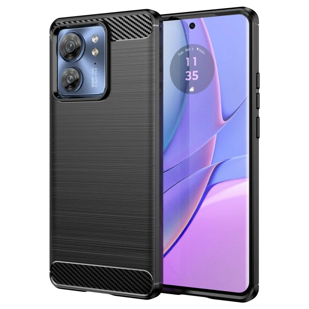 Motorola Edge 40 5G Carbon Brushed Texture Phone Cover