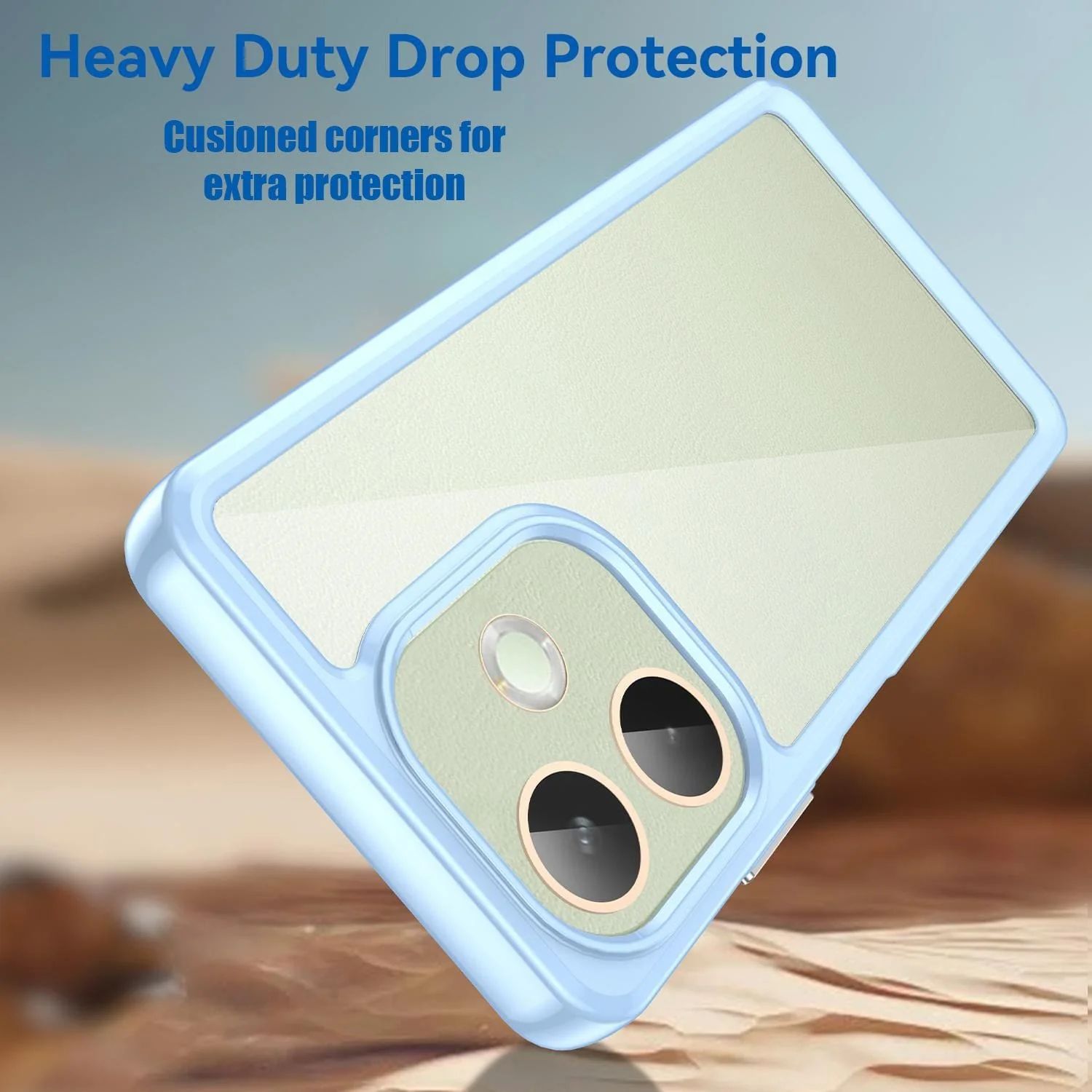Oppo A60 / A3 4G / A40 / A3X 5G Rear Protective Cover, Transparent Back Panel - Image 3
