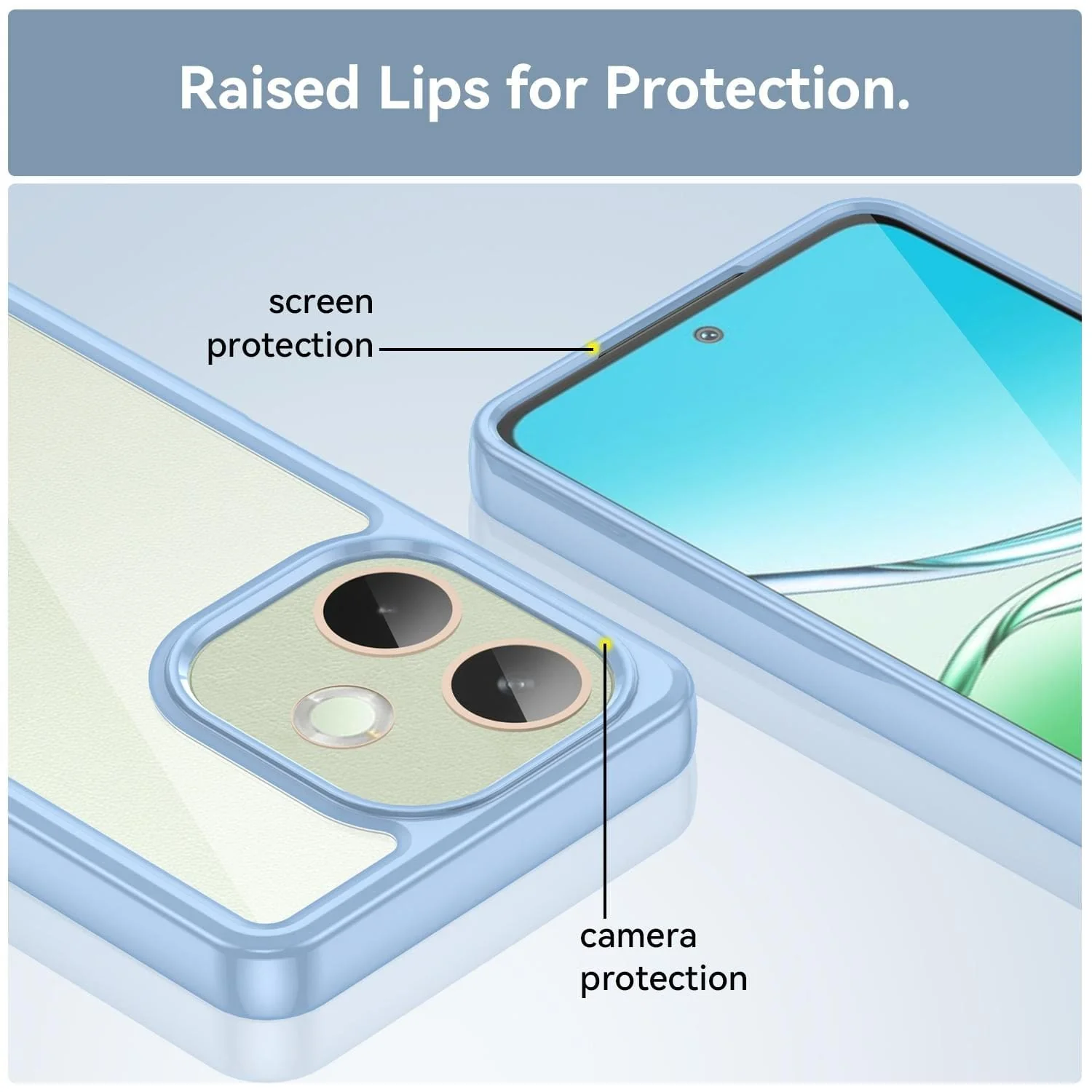 Oppo A60 / A3 4G / A40 / A3X 5G Rear Protective Cover, Transparent Back Panel - Image 5