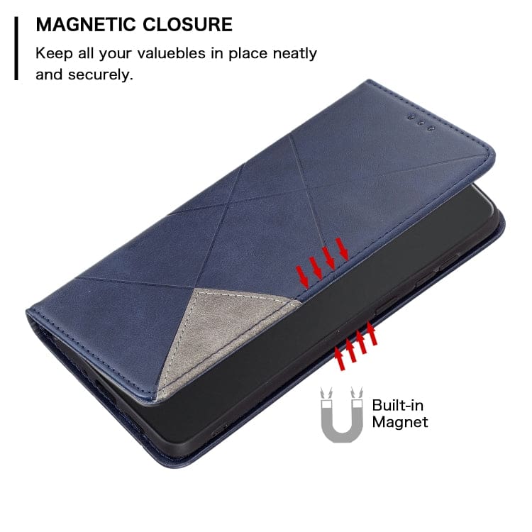 Motorola Moto G22 Rhombus Phone Wallet with Flip Front, Card Slots - Image 4