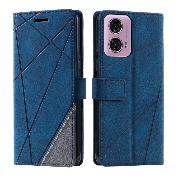 Motorola Moto G24 / G04 Rhombus Phone Wallet with Flip Front, Card Slots - Image 2