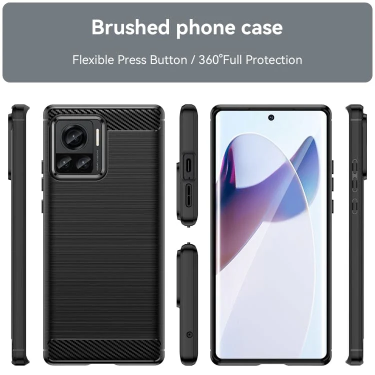 Motorola Moto X30 Pro / Edge 30 Ultra Carbon Brushed Texture Phone Cover - Image 2