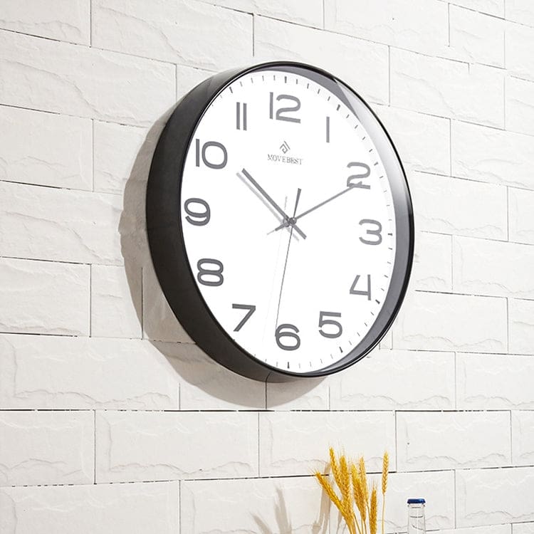 MoveBest 12" Wall Clock, Silent Mechanism, Large Numbers - Image 7