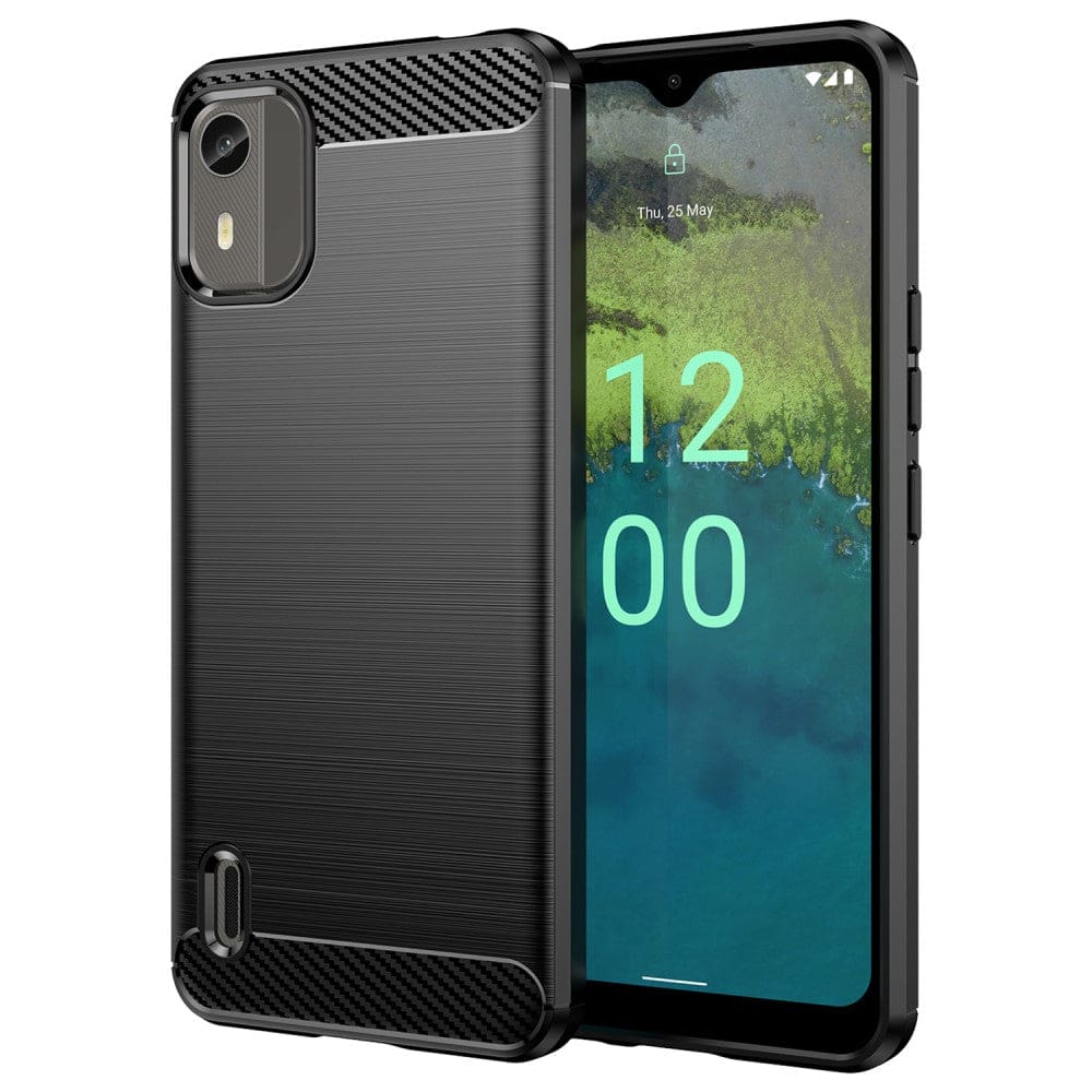 Nokia C12 4G / C12 Pro / C12 Plus Carbon Brushed Texture Phone Cover