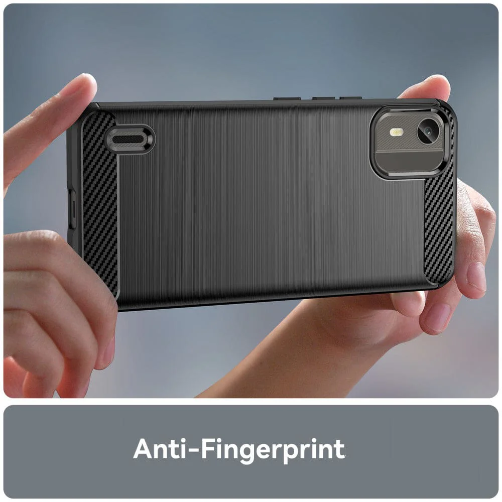 Nokia C12 4G / C12 Pro / C12 Plus Carbon Brushed Texture Phone Cover - Image 4