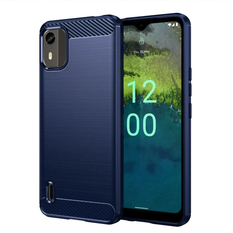Nokia C12 4G / C12 Pro / C12 Plus Carbon Brushed Texture Phone Cover - Image 8