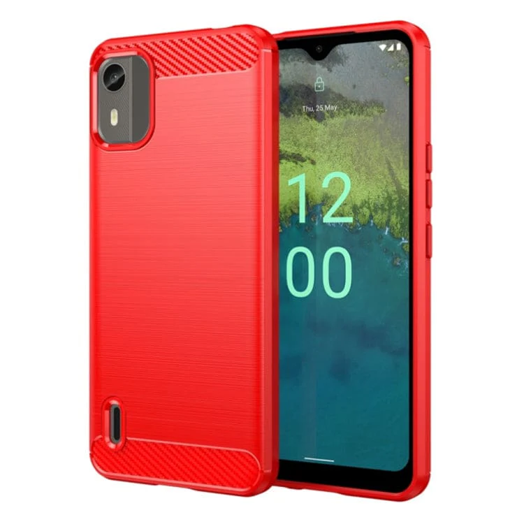 Nokia C12 4G / C12 Pro / C12 Plus Carbon Brushed Texture Phone Cover - Image 9