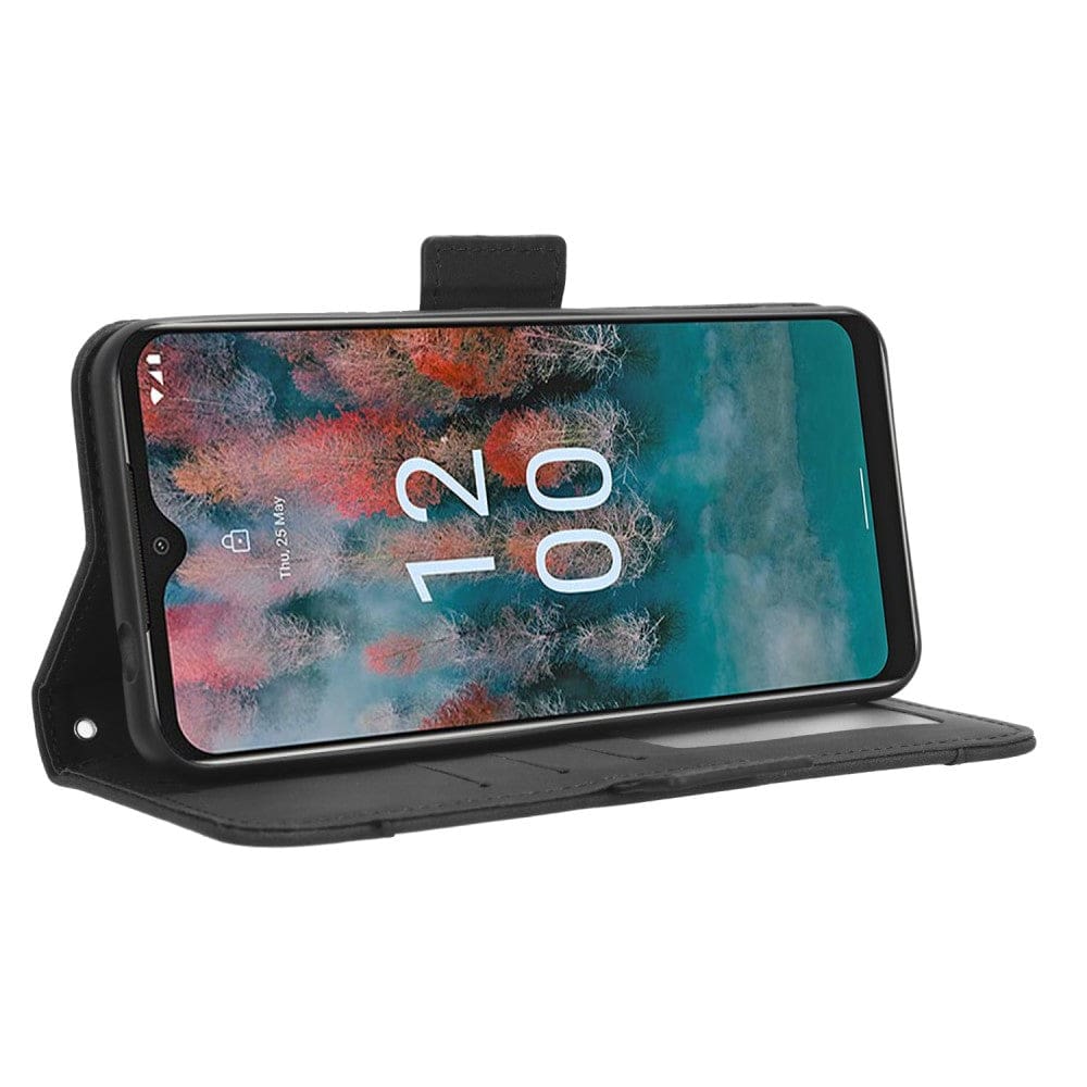 Nokia C12 / C21 Pro / C12 Plus Flip Wallet Cover with Removable Front Card Wallet, Card Slots - Image 3