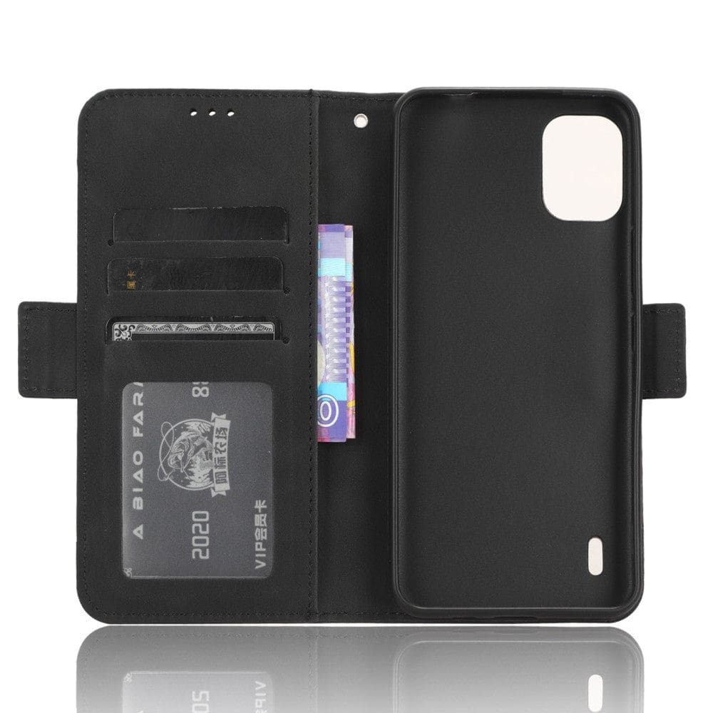 Nokia C12 / C21 Pro / C12 Plus Flip Wallet Cover with Removable Front Card Wallet, Card Slots - Image 4