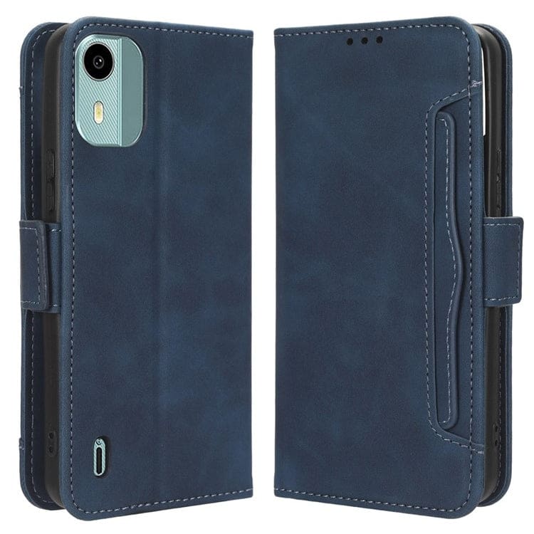 Nokia C12 / C21 Pro / C12 Plus Flip Wallet Cover with Removable Front Card Wallet, Card Slots - Image 9