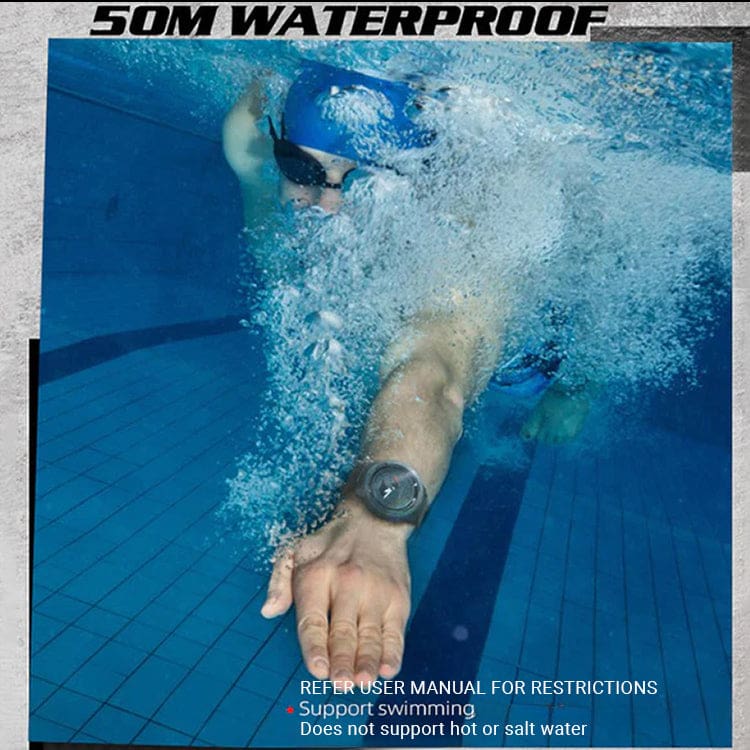 North Edge Mars 3 Carbon Fiber Outdoor Watch, 50 Metres Waterproof, World Time, Stopwatch - Image 8