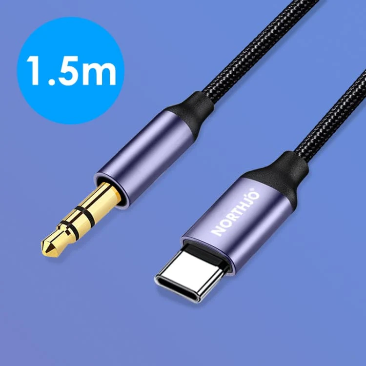 Northjo UTM03 Type-C to 3.5mm Audio Cable, 1.5metre with DAC - Image 4