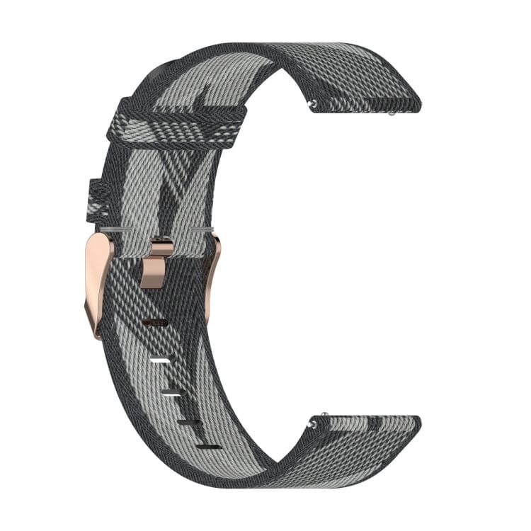 Nylon Denim Striped Watch Strap, 20mm Width - Image 7