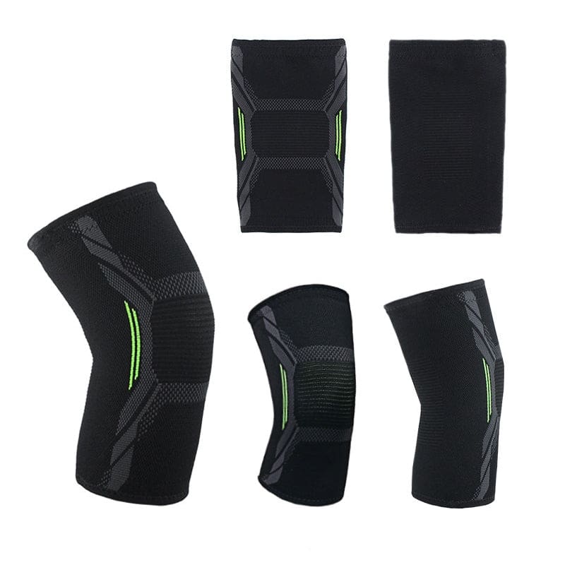 Nylon Sports Protective Gear Four-Way Stretch Knit Knee Pads - Image 2
