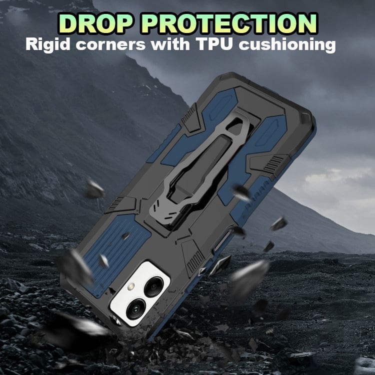 Oppo A17 Armor Rugged Protective Cover with Belt Clip/Stand - Image 5