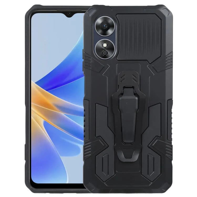 Oppo A17 Armor Rugged Protective Cover with Belt Clip/Stand - Image 7