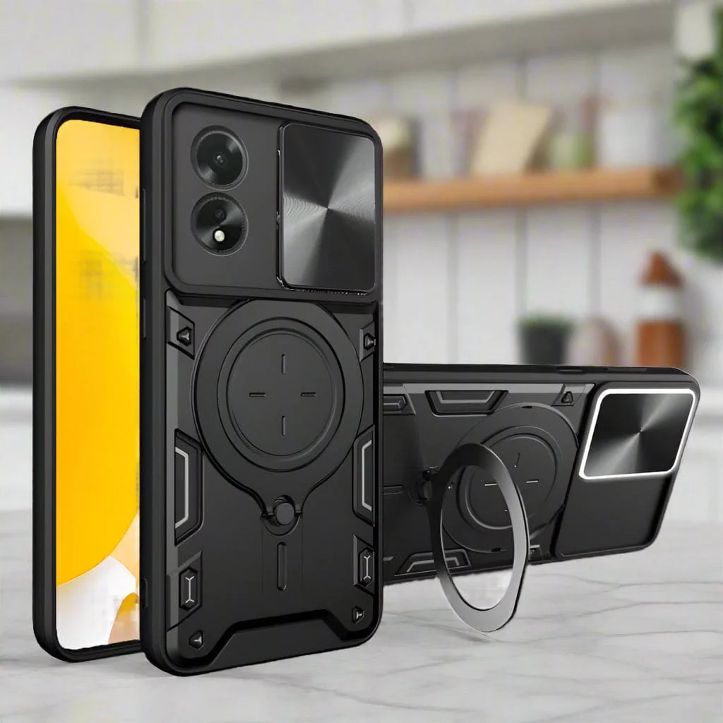Oppo A38 / A18 Hybrid Camera Shield Rugged Ring Protective Cover