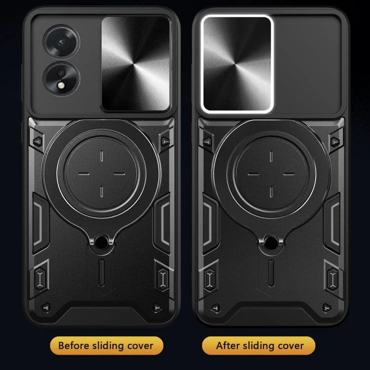 Oppo A38 / A18 Hybrid Camera Shield Rugged Ring Protective Cover - Image 6