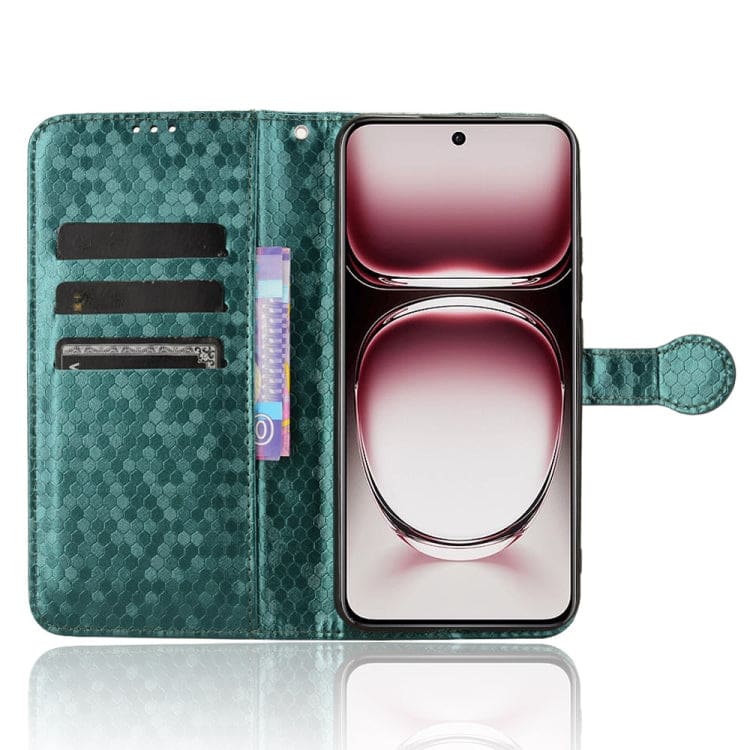 Oppo A5 4G / 5G Honeycomb Wallet Flip Cover, Card Holder - Image 4