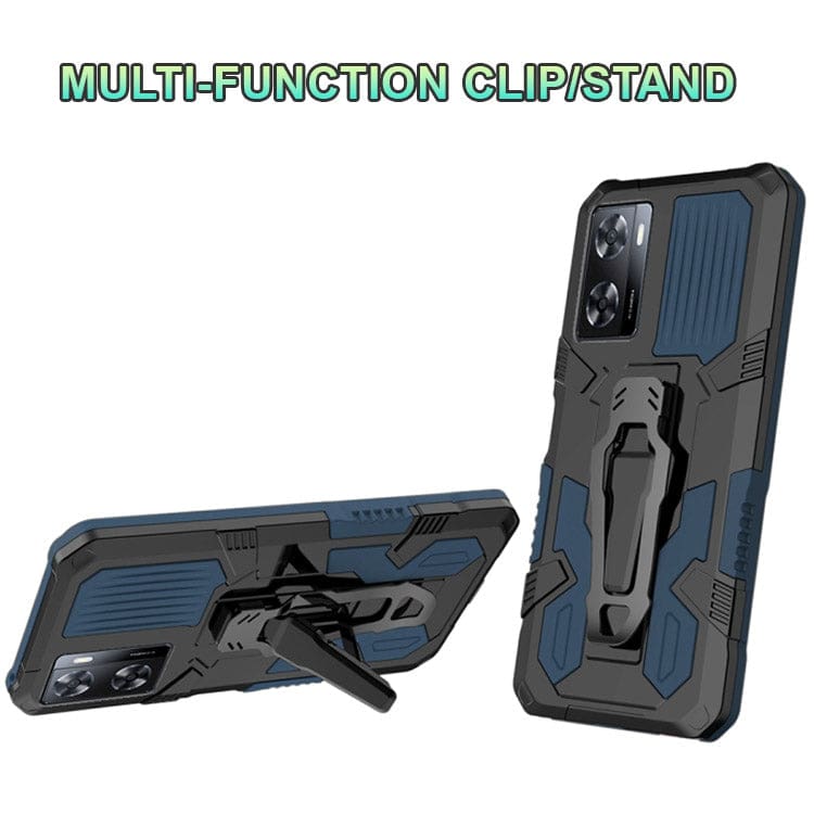 Oppo A57 4G / A57E / A57S Armor Rugged Protective Cover with Belt Clip/Stand - Image 4