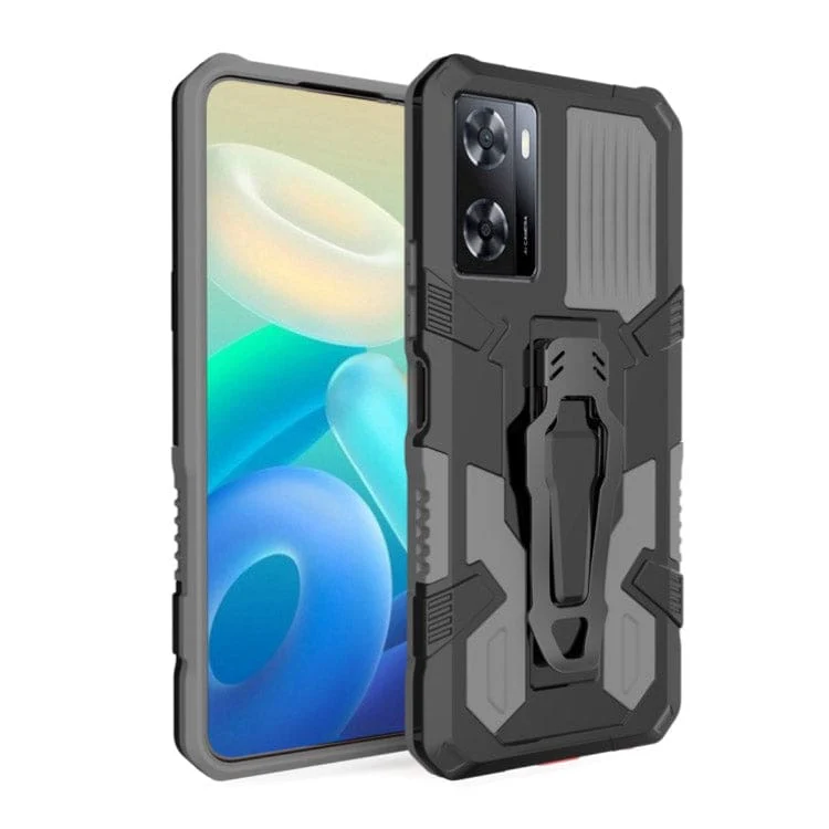 Oppo A57 4G / A57E / A57S Armor Rugged Protective Cover with Belt Clip/Stand - Image 7